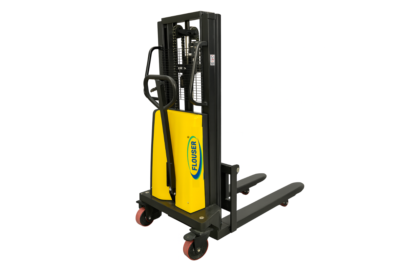 Semi-Electric Stacker - close up